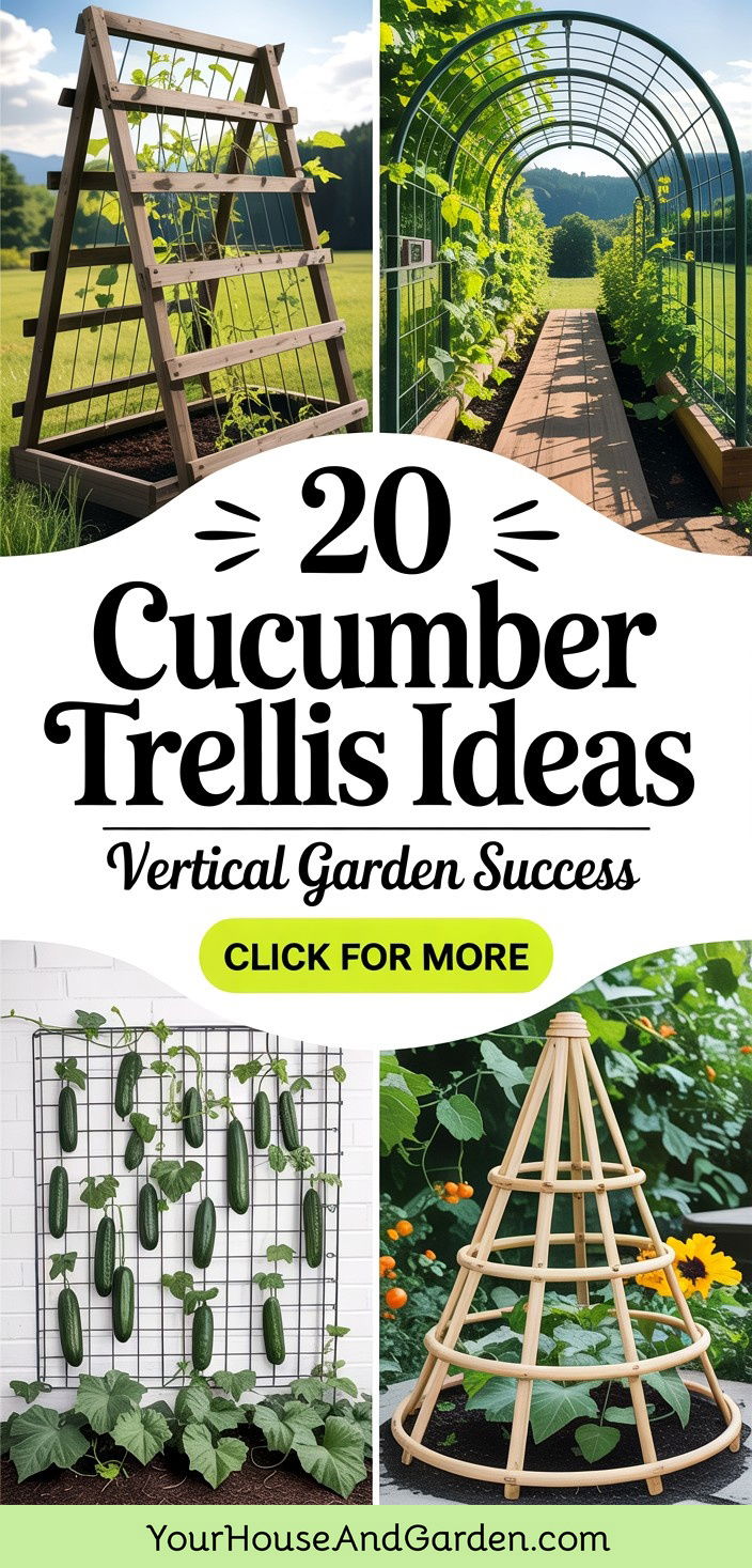20 Cucumber Trellis Ideas for Vertical Garden Success - 20 Cucumber Trellis Ideas for Vertical Garden Success