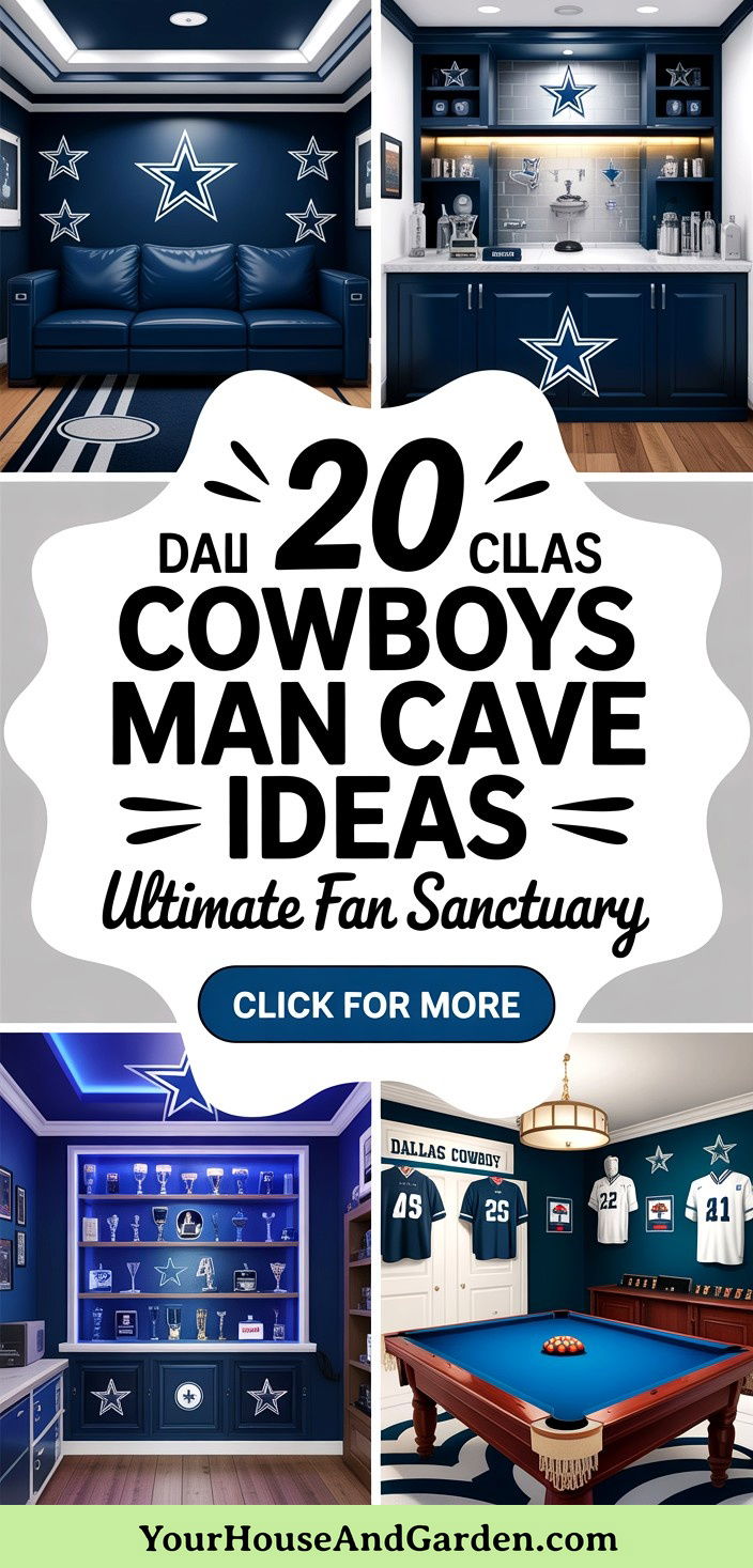 20 Dallas Cowboys Man Cave Ideas Game Day Room Inspiration