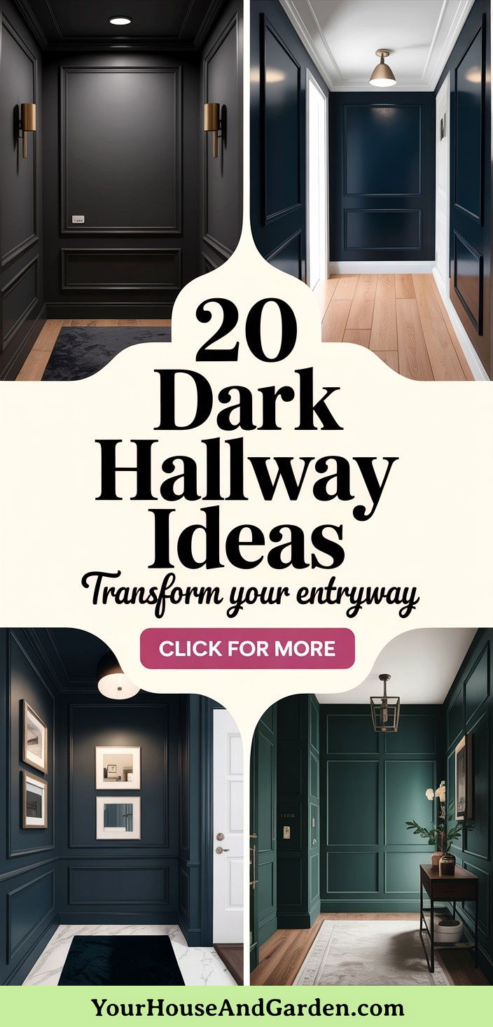 20 Dark Hallway Ideas Transform Your Entryway with Style