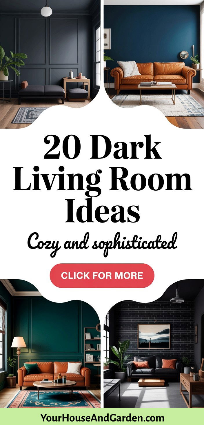 20 Dark Living Room Ideas Cozy and Sophisticated Spaces