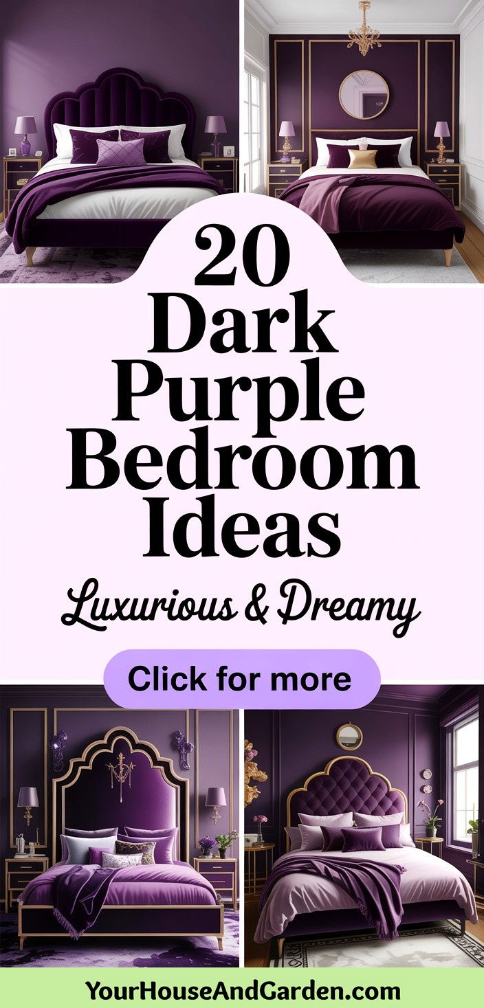 20 Dark Purple Bedroom Ideas Luxurious and Dreamy Spaces