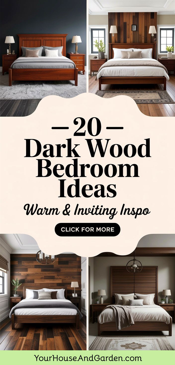 20 Dark Wood Bedroom Ideas Warm and Inviting Design Inspo