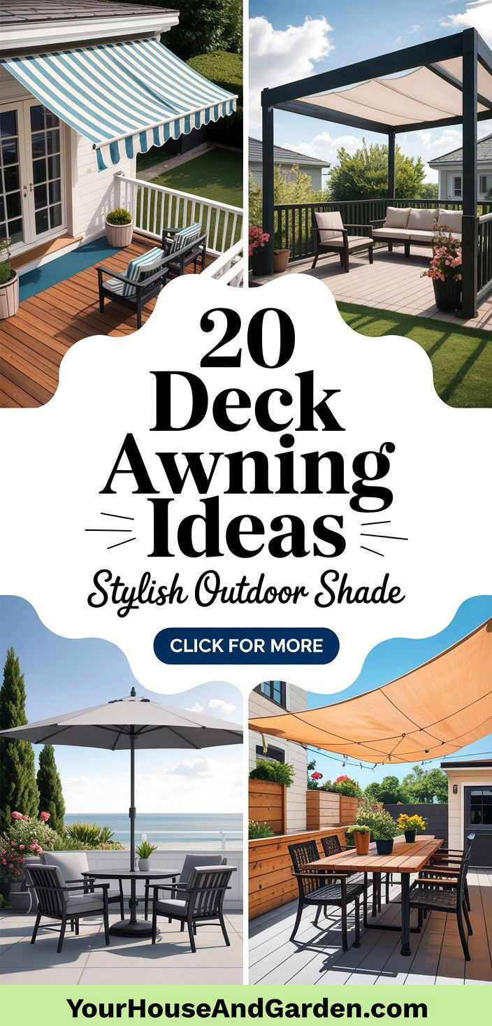 20 Deck Awning Ideas Stylish Shade Solutions for Outdoors