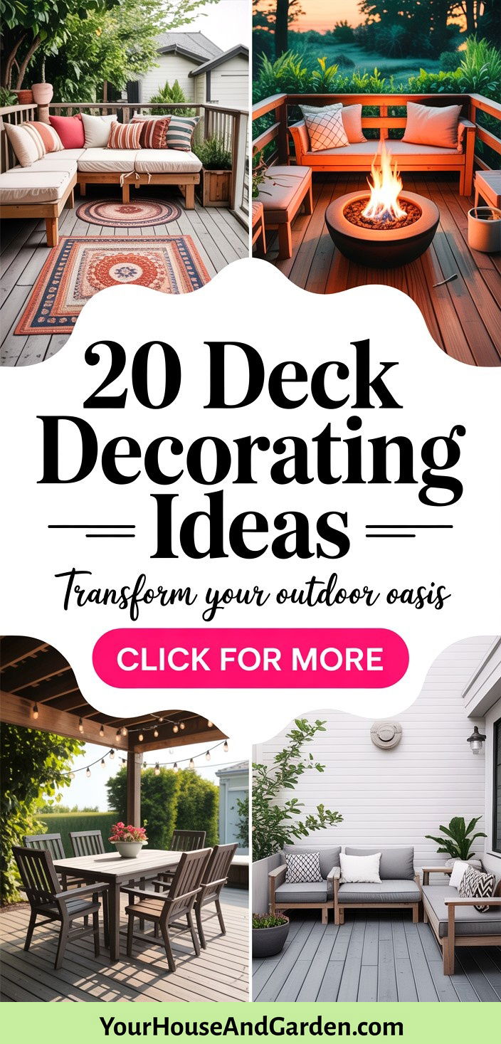 20 Deck Decorating Ideas Transform Your Outdoor Oasis