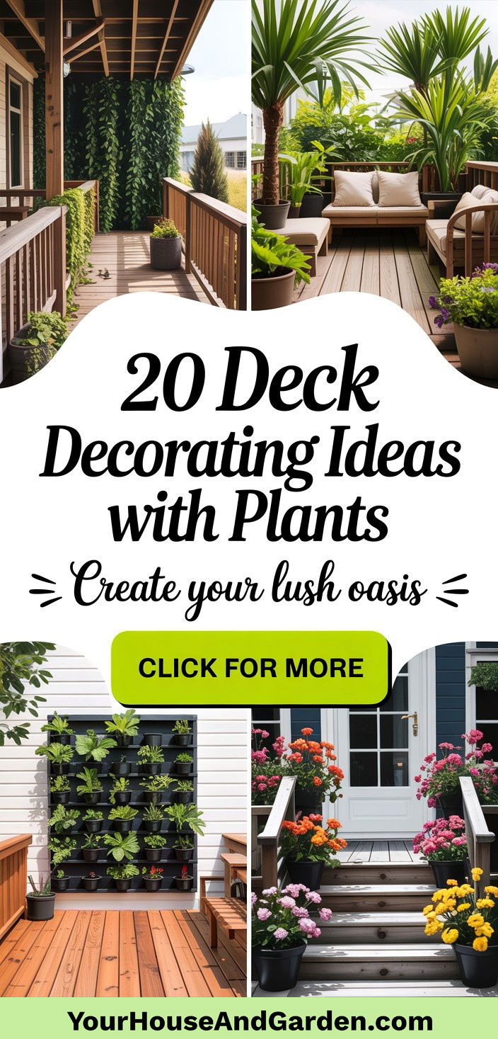 20 Deck Decorating Ideas With Plants for a Lush Oasis - 20 Deck Decorating Ideas With Plants for a Lush Oasis