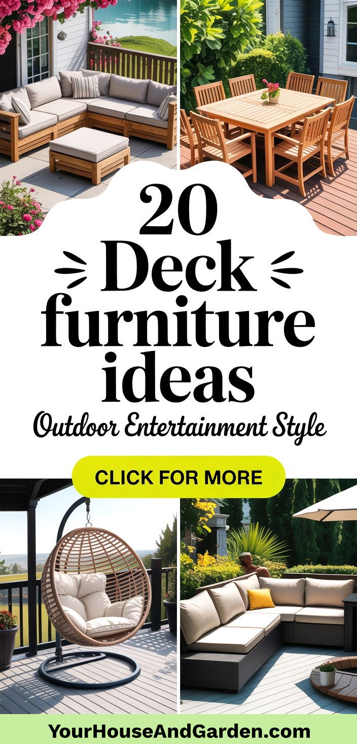 20 Deck Furniture Ideas for Your Outdoor Entertainment - 20 Deck Furniture Ideas for Your Outdoor Entertainment