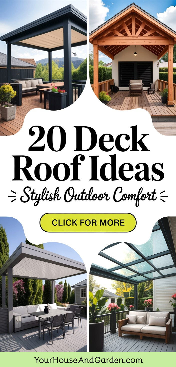 20 Deck Roof Ideas Stylish Coverings for Outdoor Comfort