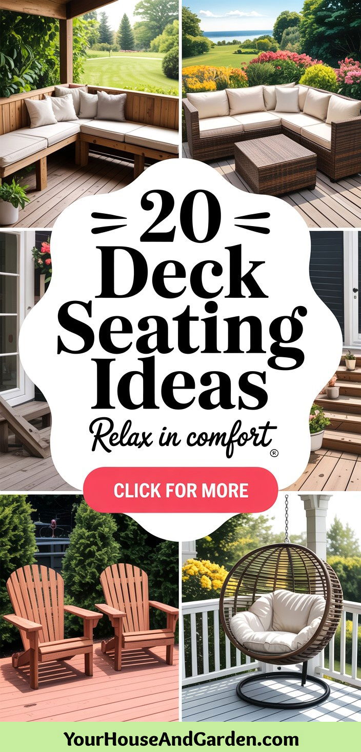 20 Deck Seating Ideas for Comfortable Outdoor Living - 20 Deck Seating Ideas for Comfortable Outdoor Living