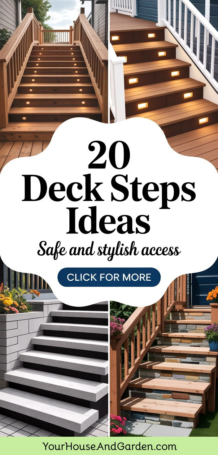 20 Deck Steps Ideas Safe and Stylish Access Solutions