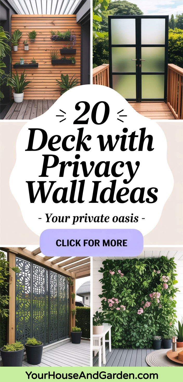20 Deck With Privacy Wall Secluded Outdoor Living Designs