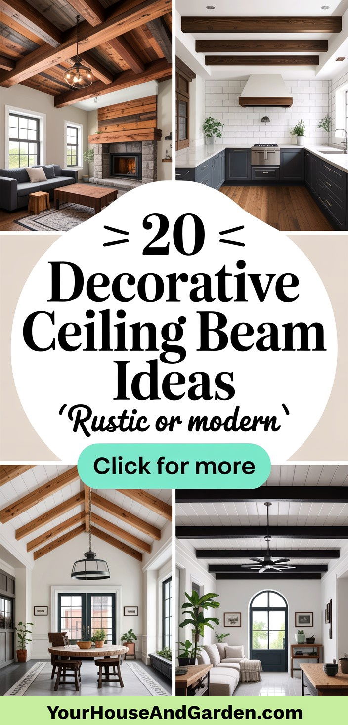 20 Decorative Ceiling Beam Ideas for Rustic or Modern Charm - 20 Decorative Ceiling Beam Ideas for Rustic or Modern Charm