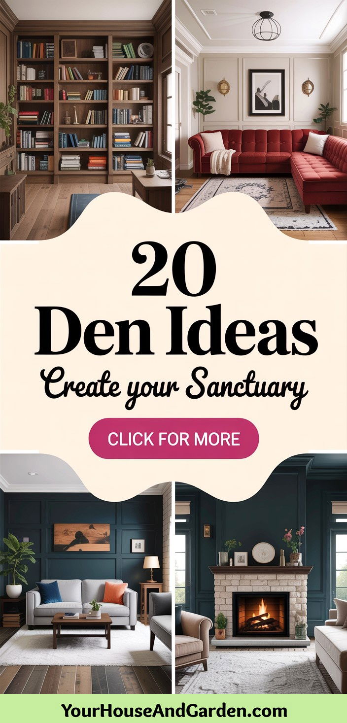 20 Den Ideas Cozy and Functional Space Inspiration