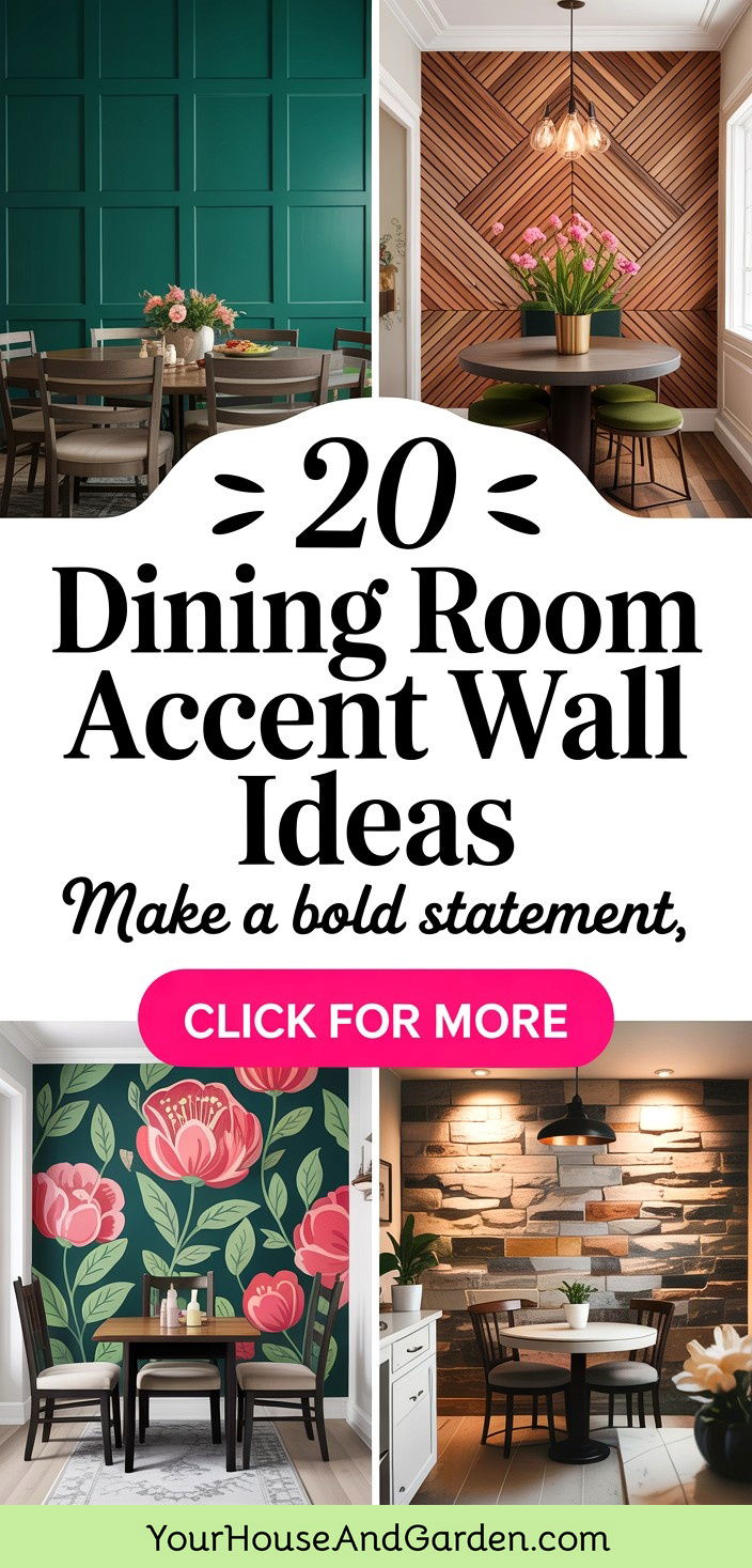 20 Dining Room Accent Wall Ideas for a Bold Statement - 20 Dining Room Accent Wall Ideas for a Bold Statement