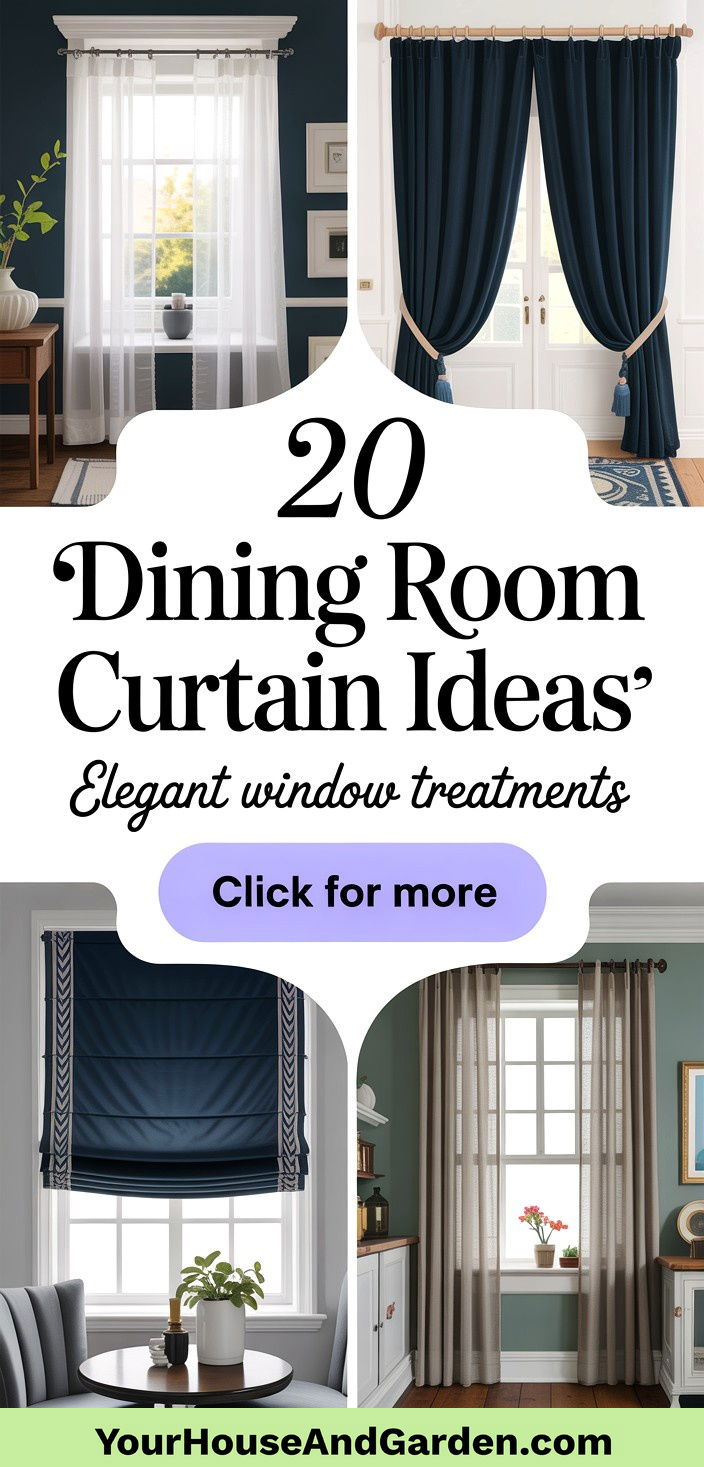 20 Dining Room Curtain Ideas for Elegant Window Treatments - 20 Dining Room Curtain Ideas for Elegant Window Treatments