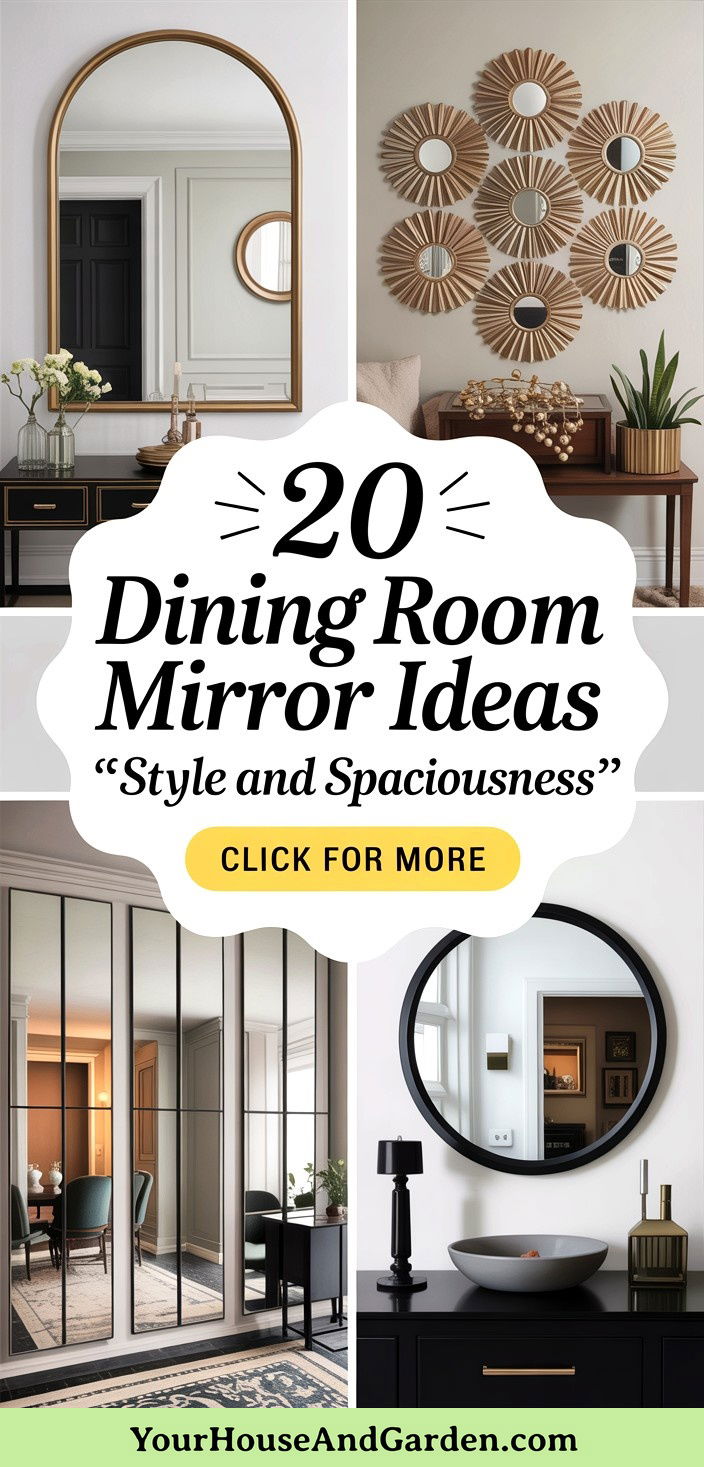 20 Dining Room Mirror Ideas for Style and Spaciousness - 20 Dining Room Mirror Ideas for Style and Spaciousness