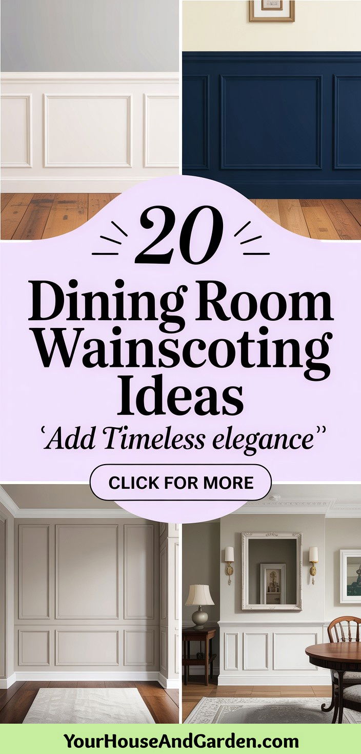 20 Dining Room Wainscoting Ideas for Timeless Charm - 20 Dining Room Wainscoting Ideas for Timeless Charm