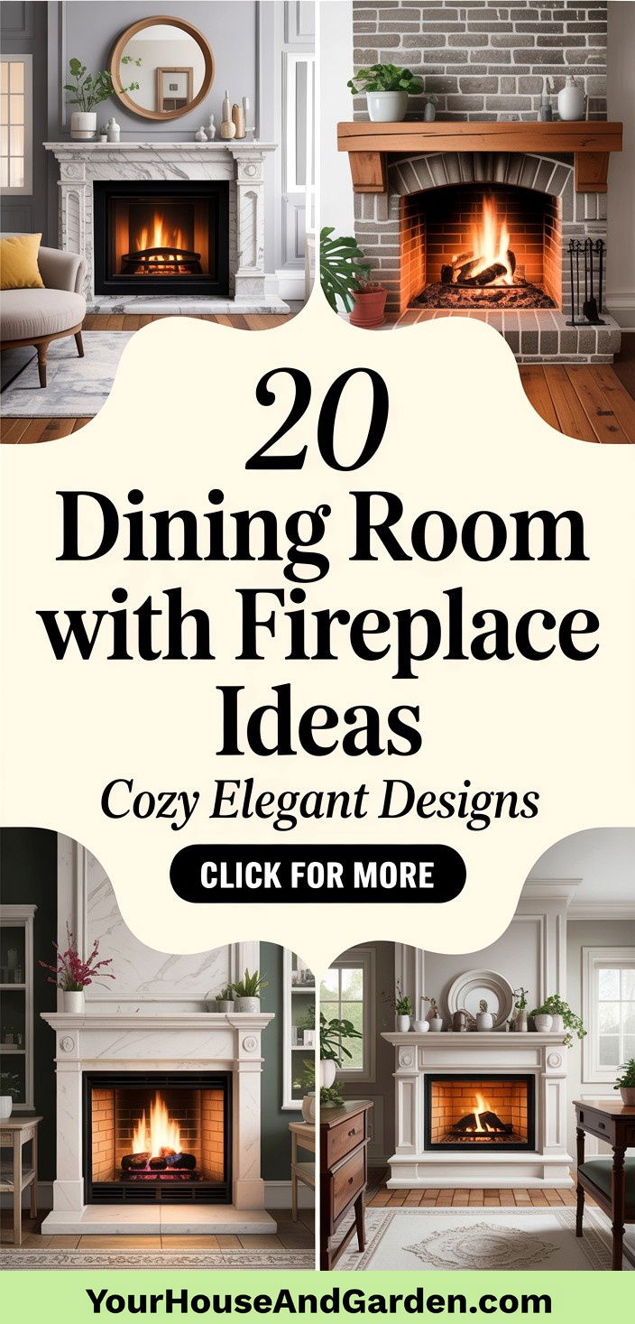 20 Dining Room With Fireplace Ideas Cozy and Elegant Designs