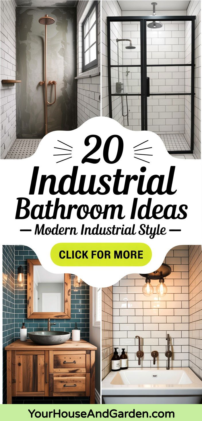 Discover 20 Industrial Bathroom Ideas for a Modern Home - Discover 20 Industrial Bathroom Ideas for a Modern Home