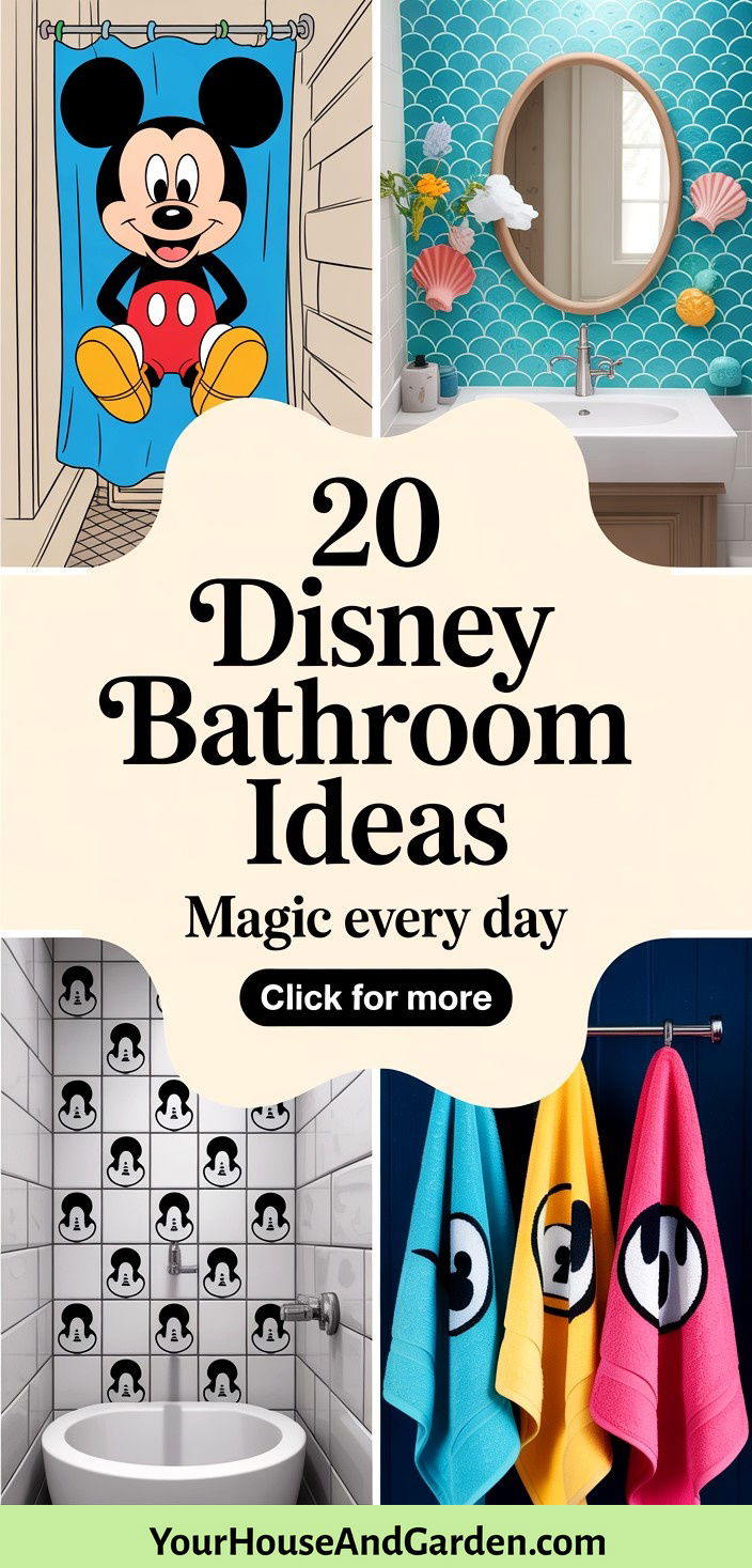 20 Disney Bathroom Ideas for Whimsical Family Spaces - 20 Disney Bathroom Ideas for Whimsical Family Spaces