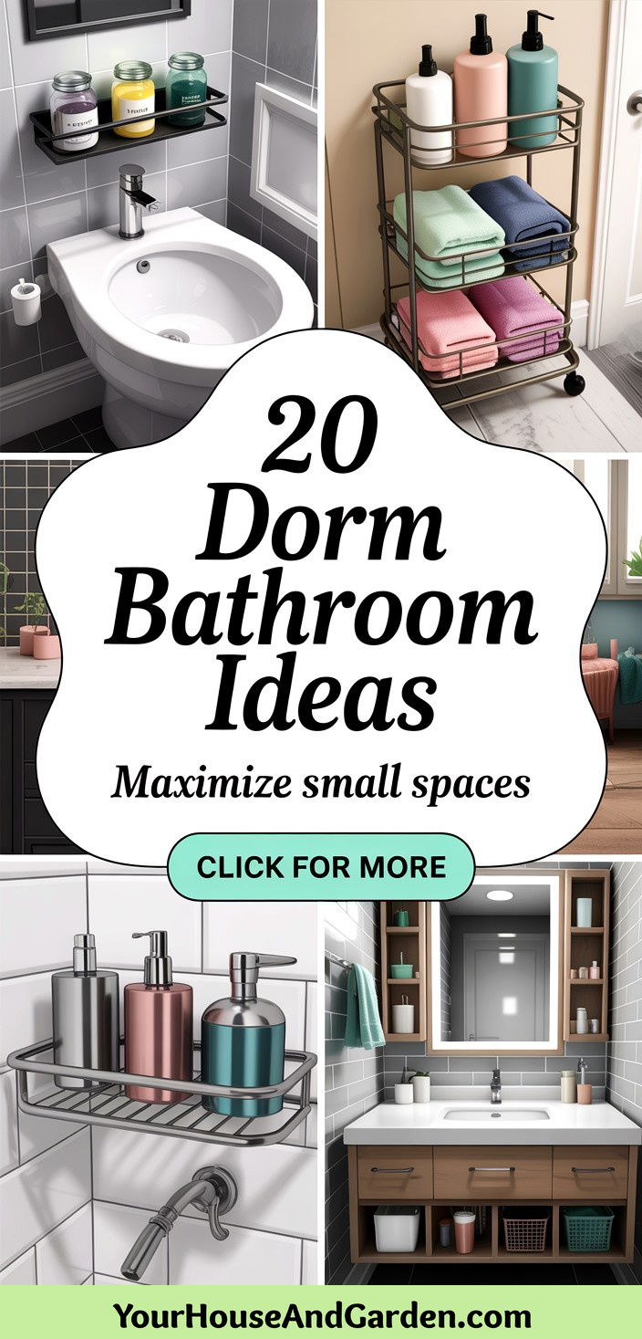 20 Dorm Bathroom Ideas Space-Saving Solutions for Students