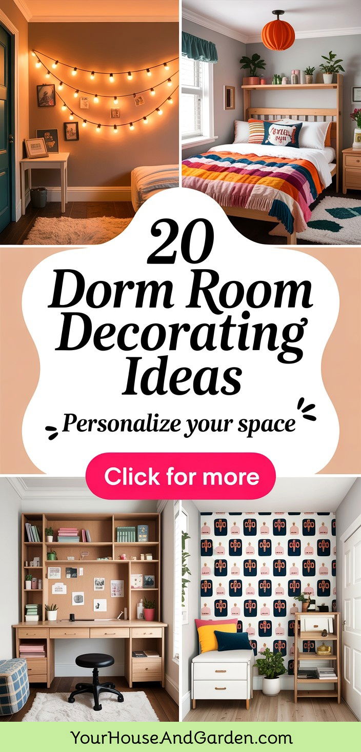 20 Dorm Room Decorating Ideas Personalize Your College Space