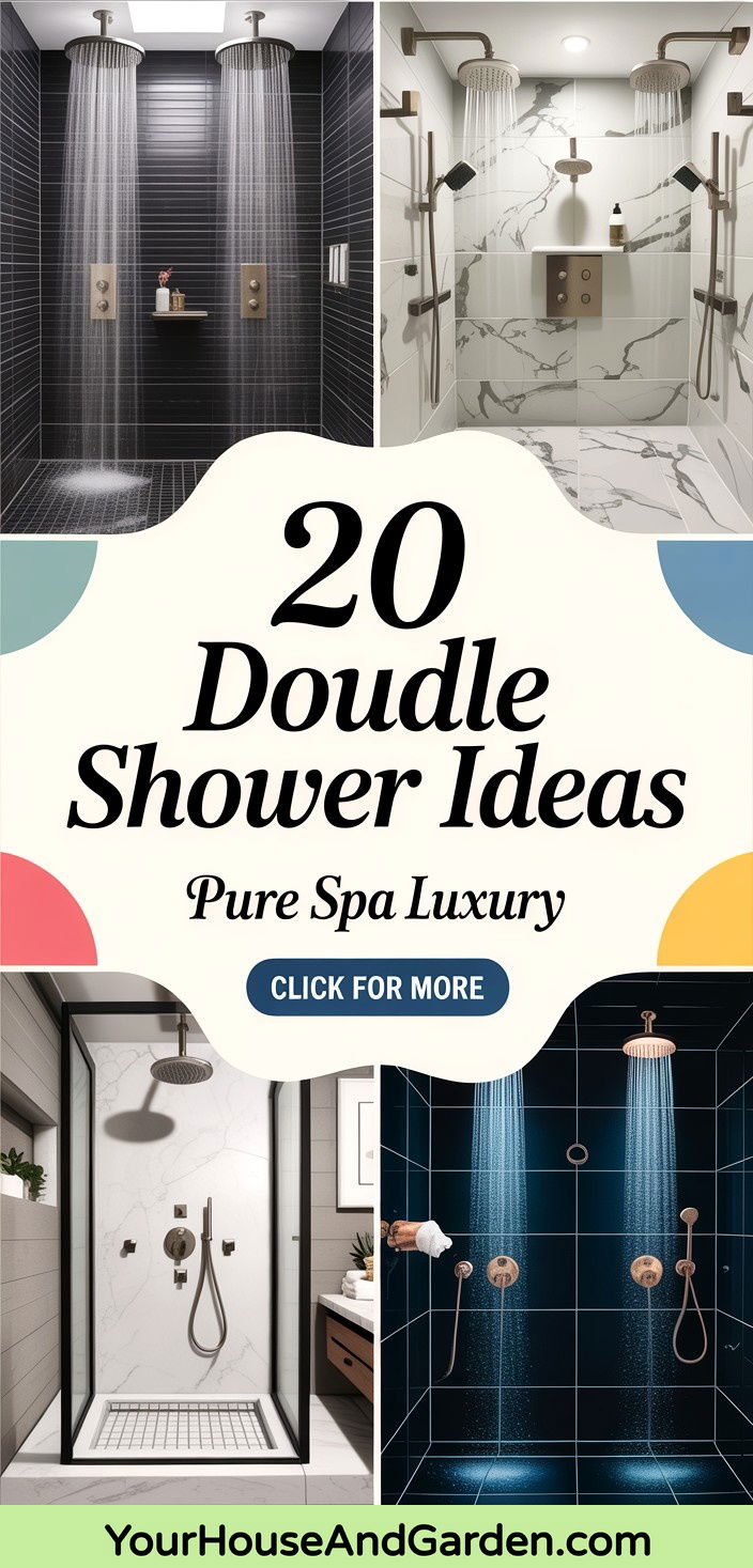 20 Double Shower Ideas for Luxurious and Spacious Bathroom Retreats - 20 Double Shower Ideas for Luxurious and Spacious Bathroom Retreats