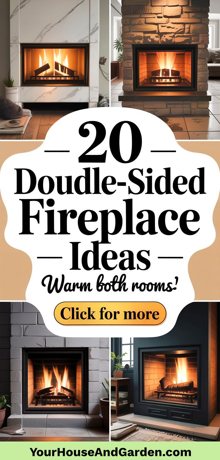 20 Double-sided Fireplace Ideas Stylish Heat for Living Spaces
