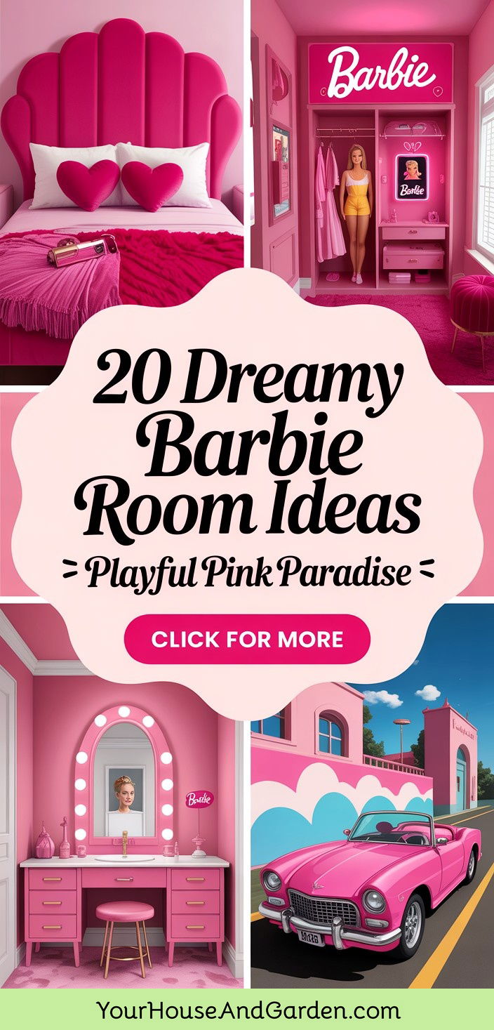 20 Dreamy Barbie Room Ideas for a Playful Pink Paradise - 20 Dreamy Barbie Room Ideas for a Playful Pink Paradise