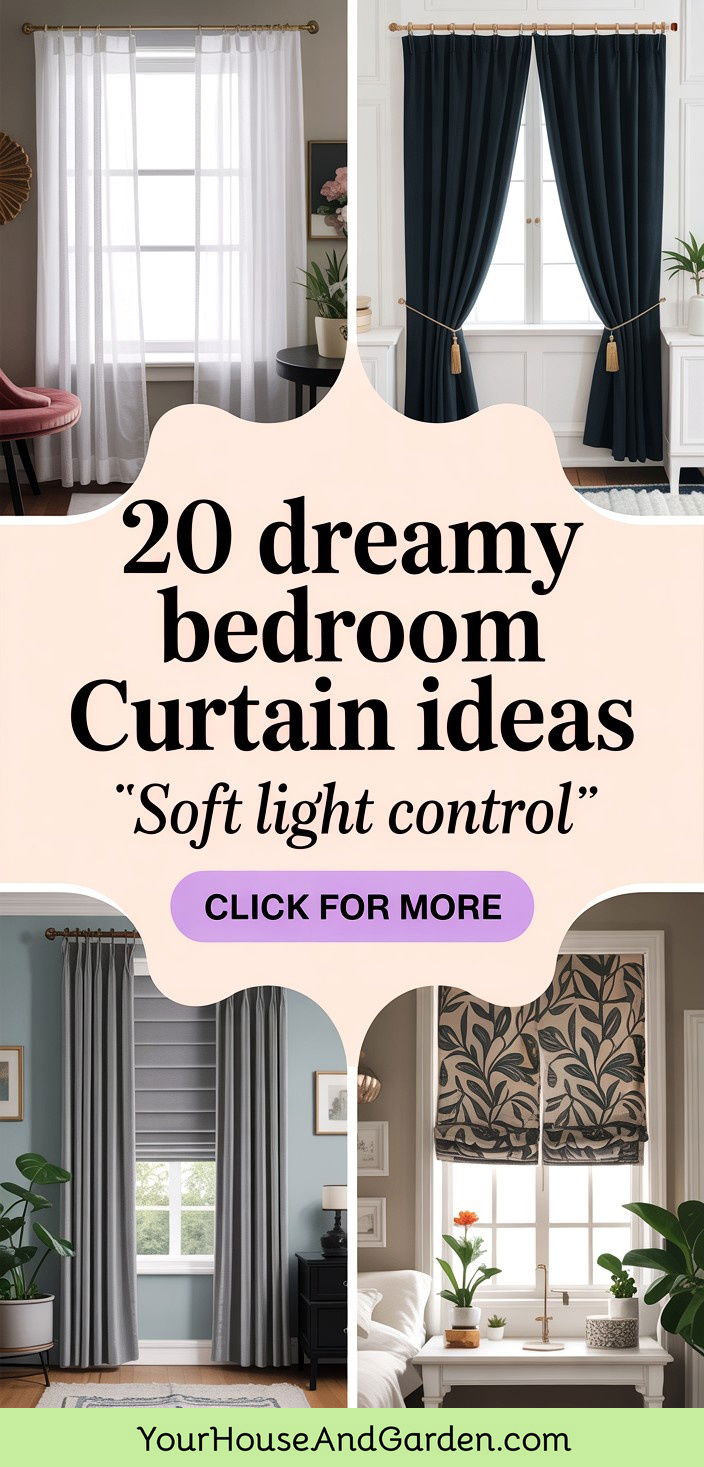20 Dreamy Bedroom Curtain Ideas for a Peaceful Sleep Space - 20 Dreamy Bedroom Curtain Ideas for a Peaceful Sleep Space