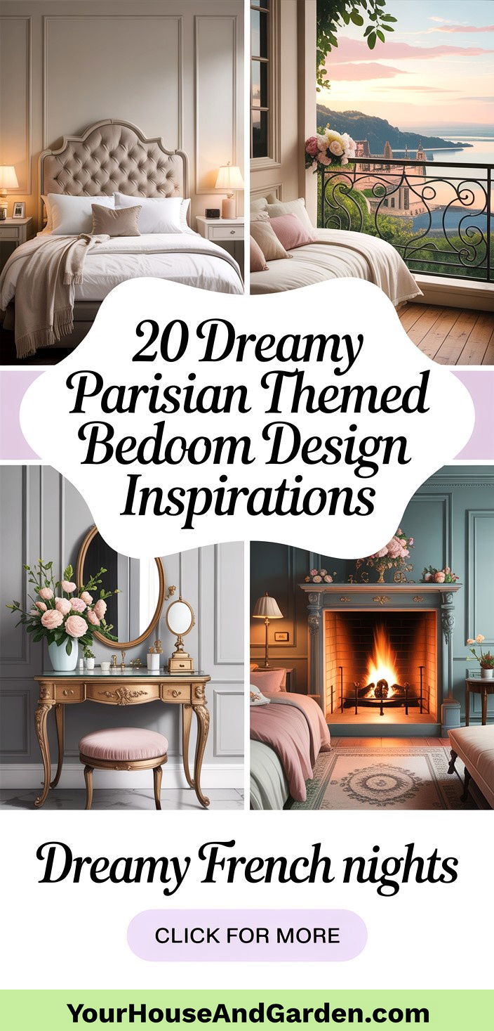 20 Dreamy Parisian Themed Bedroom Design Inspirations - 20 Dreamy Parisian Themed Bedroom Design Inspirations