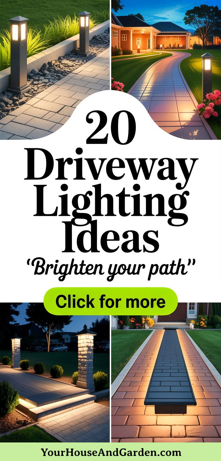 20 Driveway Lighting Ideas Illuminate Your Path Beautifully