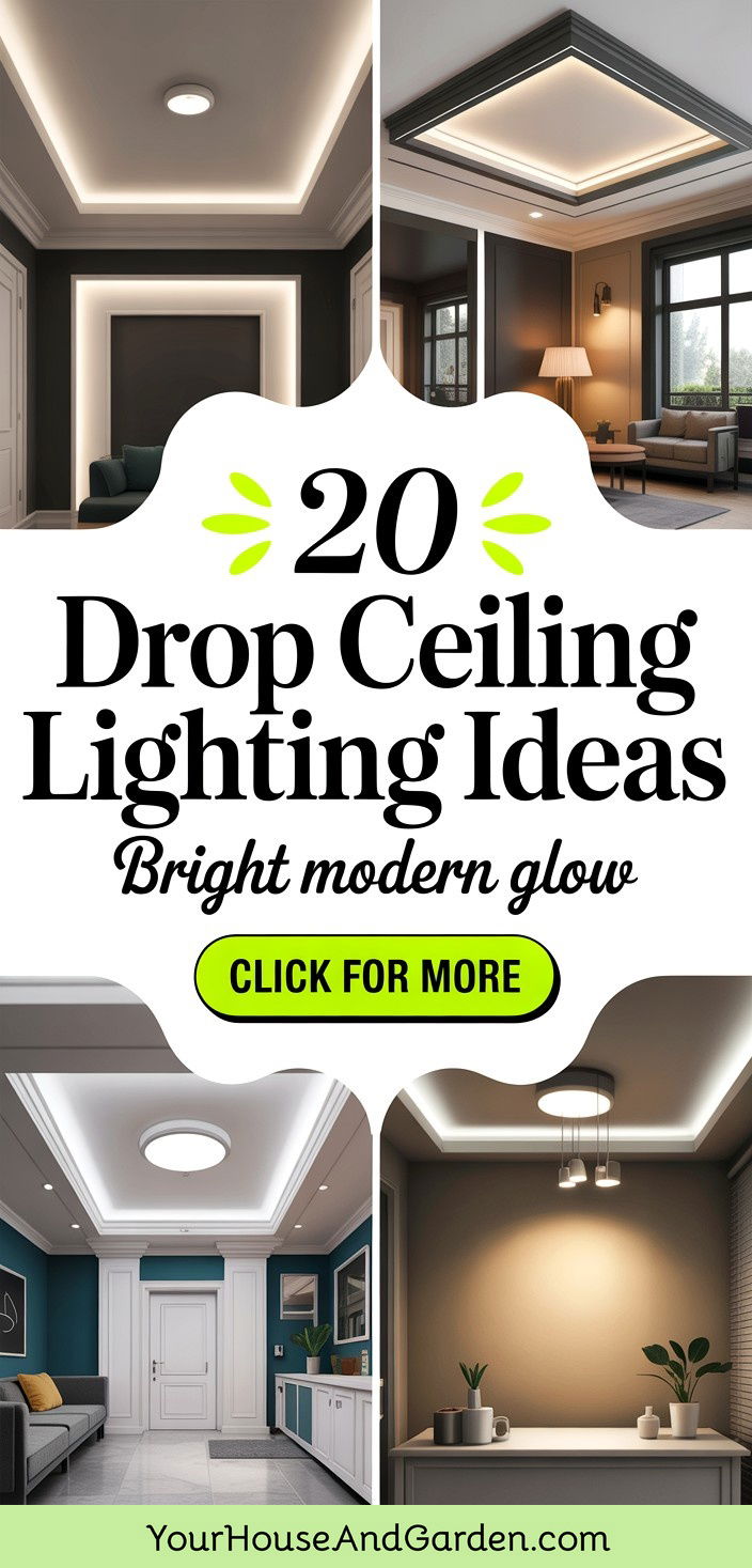 20 Drop Ceiling Lighting Ideas Brighten Low Ceilings Perfectly