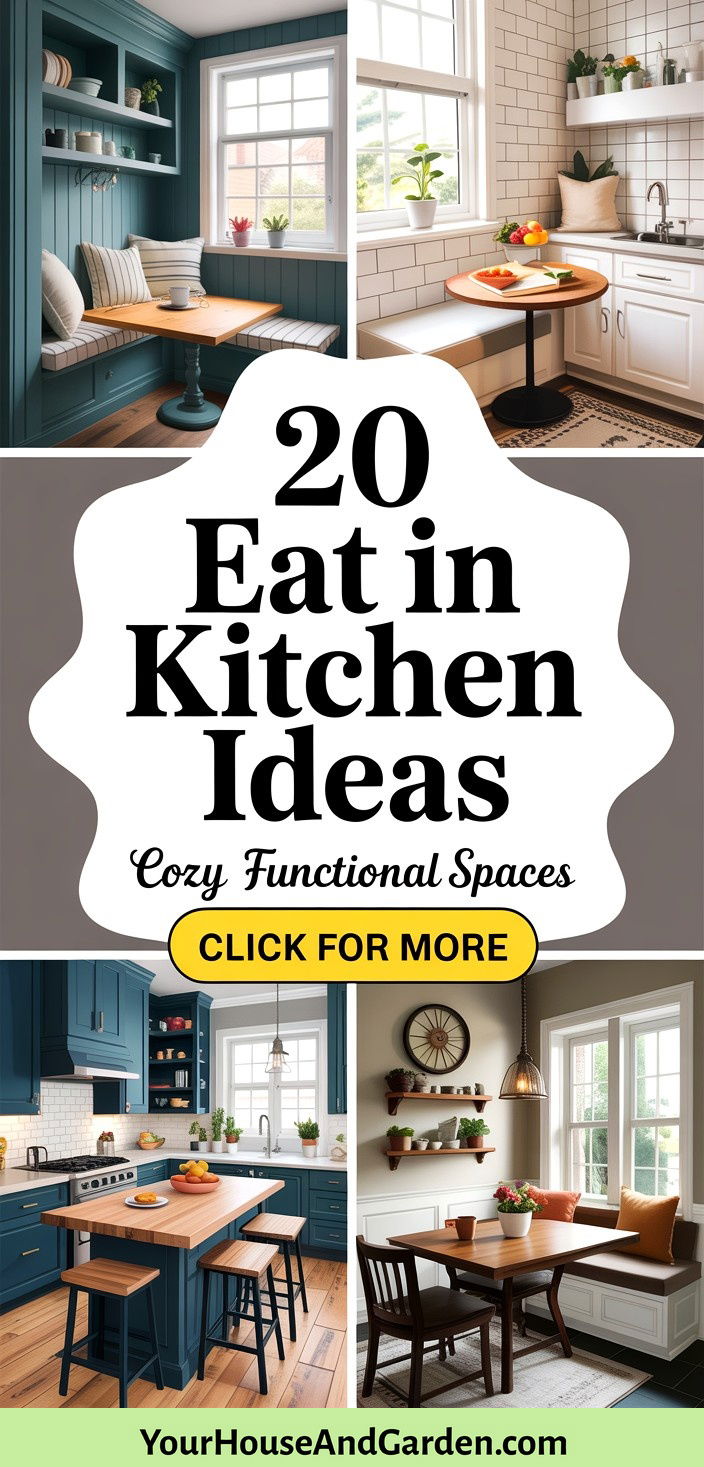 20 Eat in Kitchen Ideas for Cozy Functional Dining Spaces - 20 Eat in Kitchen Ideas for Cozy, Functional Dining Spaces