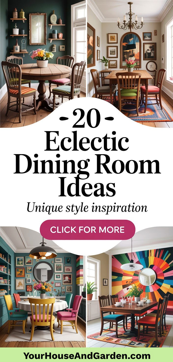 20 Eclectic Dining Room Ideas for Unique Style Inspiration - 20 Eclectic Dining Room Ideas for Unique Style Inspiration