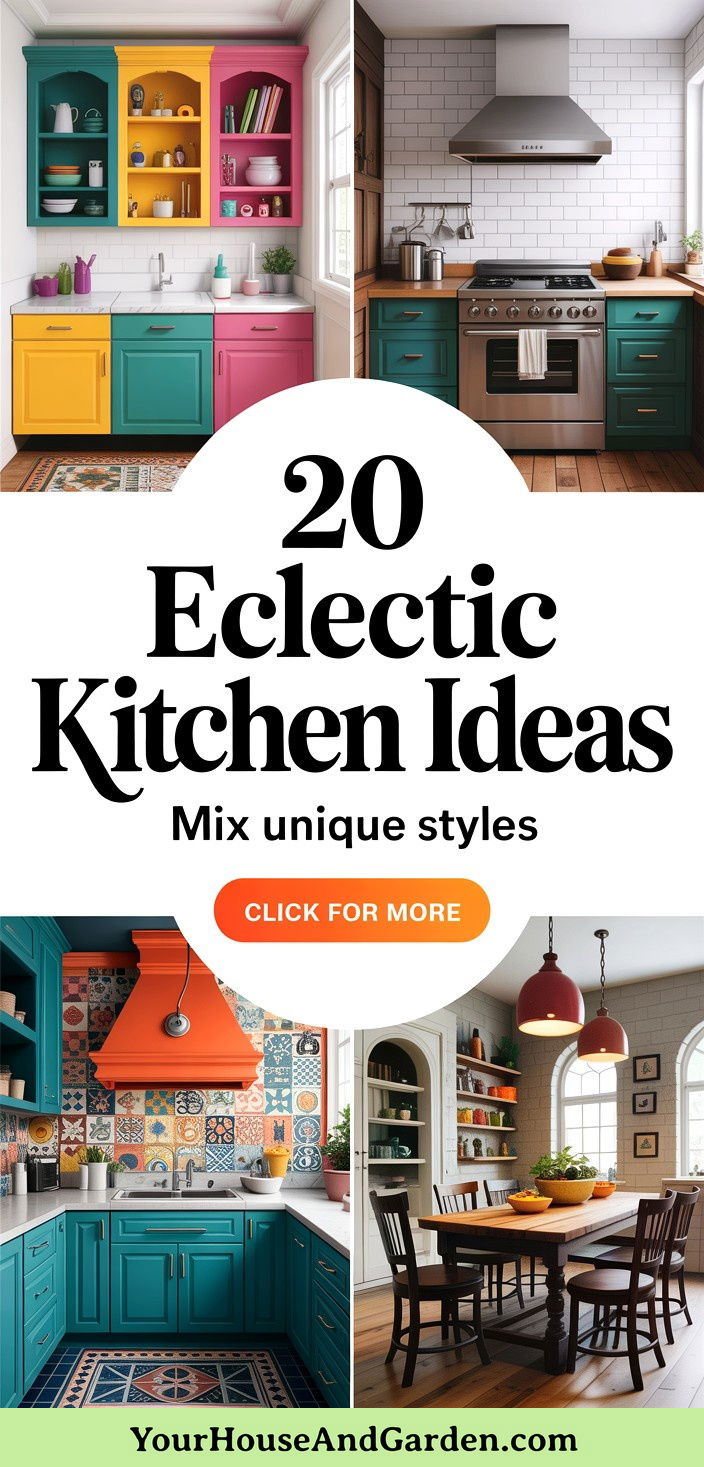 20 Eclectic Kitchen Ideas to Mix Styles for Unique Personality - 20 Eclectic Kitchen Ideas to Mix Styles for Unique Personality