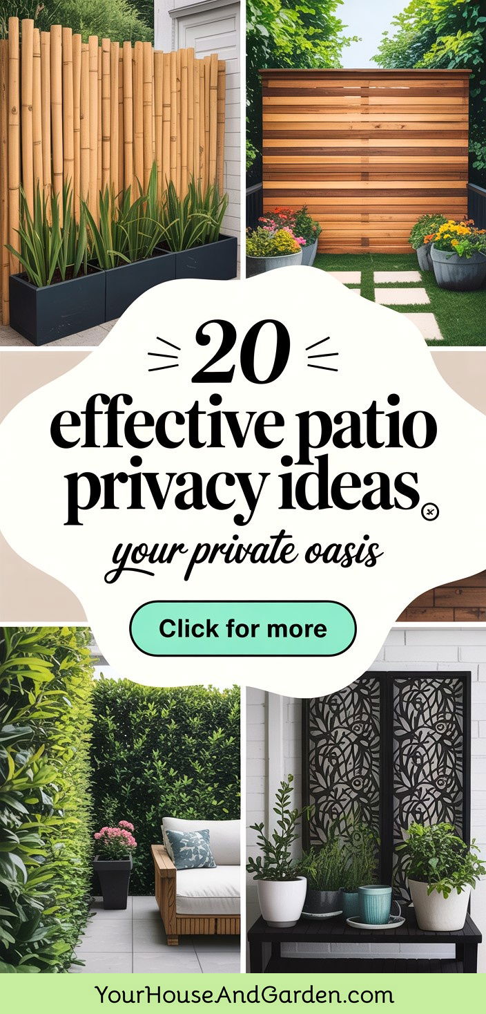 20 Effective Patio Privacy Ideas for a Secluded Retreat - 20 Effective Patio Privacy Ideas for a Secluded Retreat