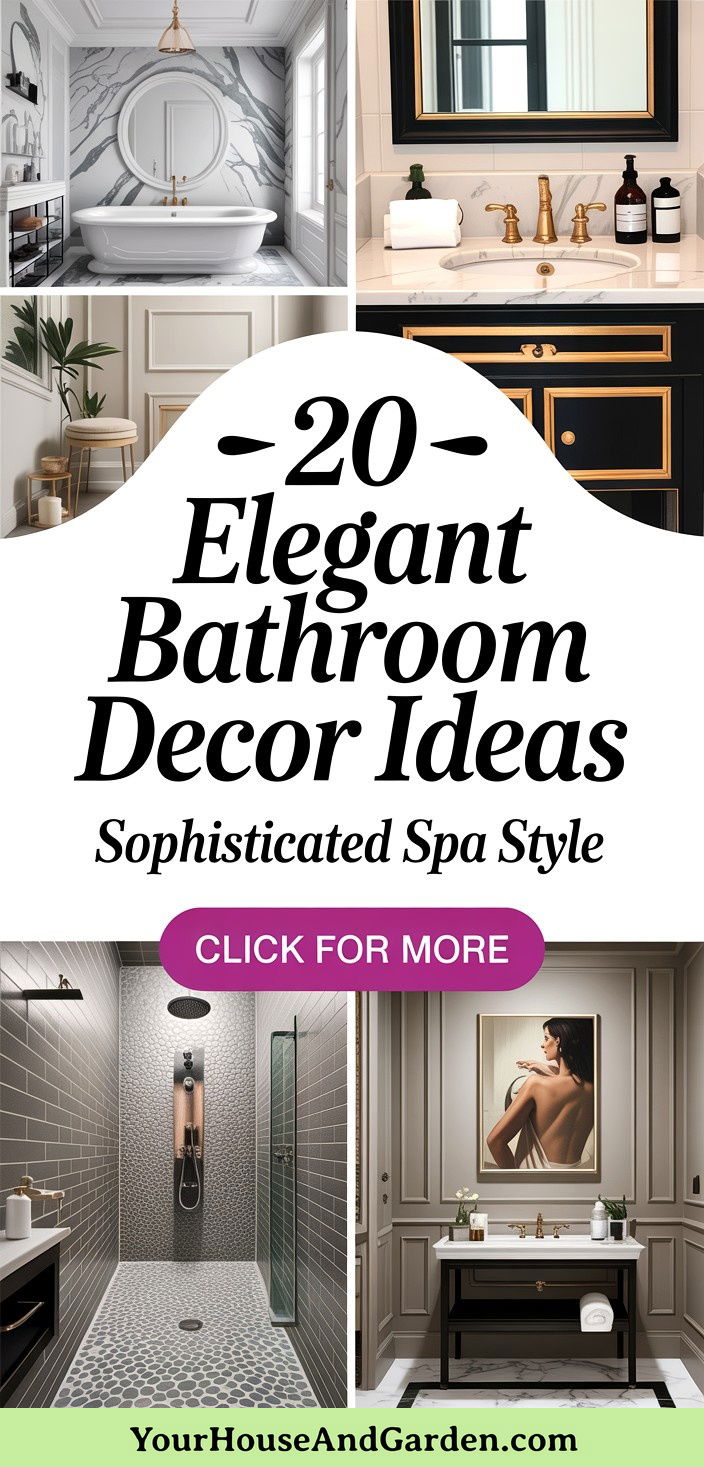 20 Elegant Bathroom Decor Ideas for Sophisticated Style - 20 Elegant Bathroom Decor Ideas for Sophisticated Style