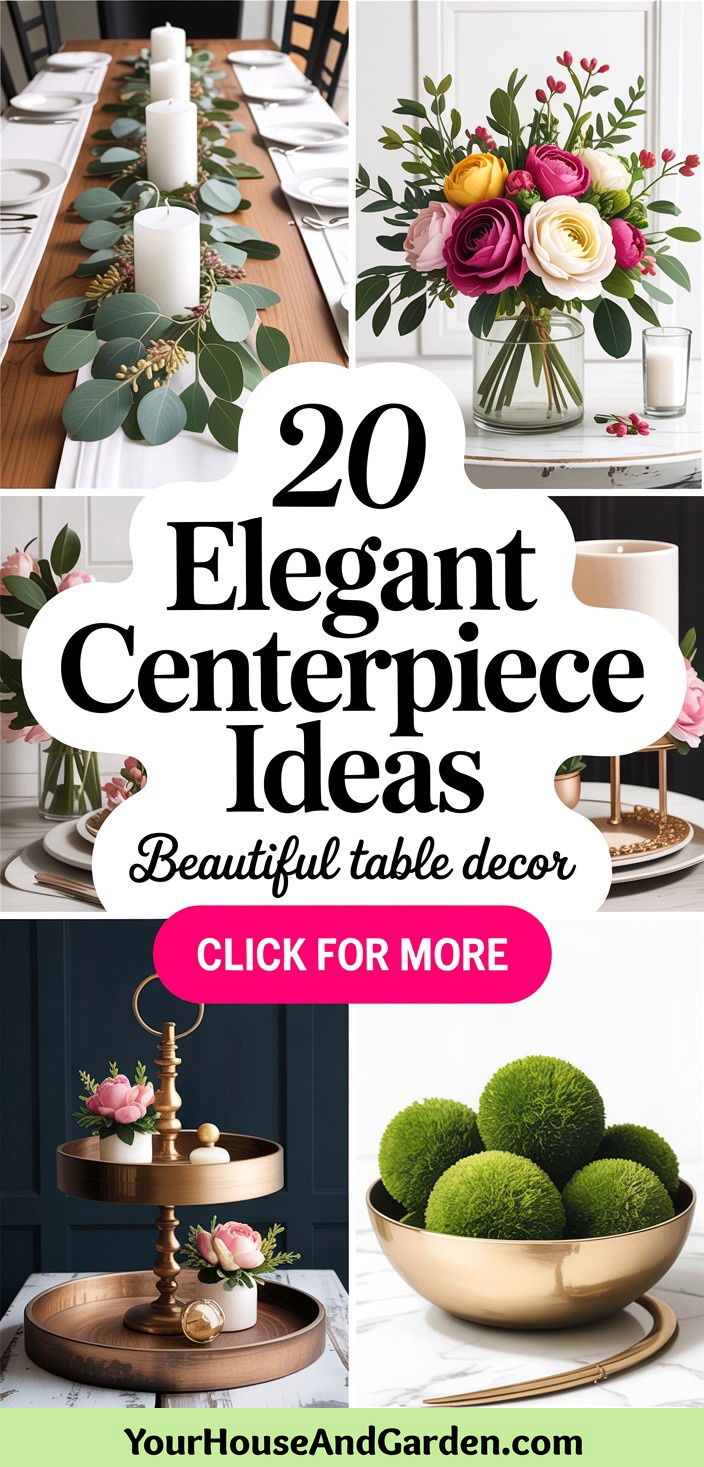 20 Elegant Centerpiece Ideas for Dining Table Decor - 20 Elegant Centerpiece Ideas for Dining Table Decor