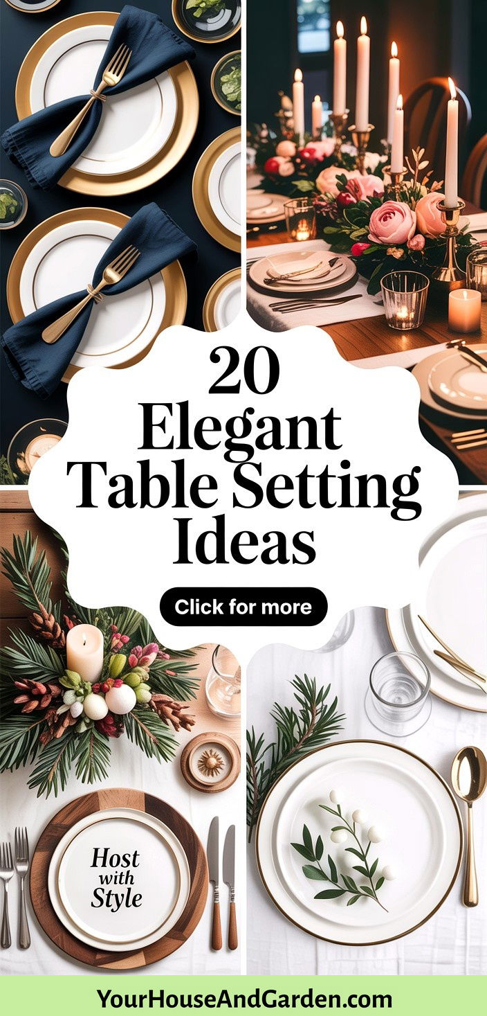20 Elegant Table Setting Ideas for Memorable Gatherings - 20 Elegant Table Setting Ideas for Memorable Gatherings