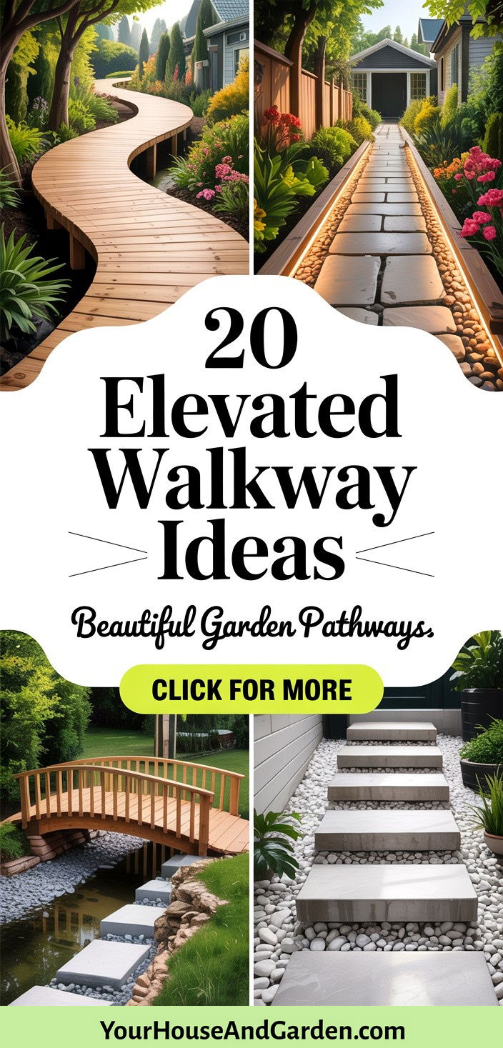 20 Elevated Walkway Ideas for Beautiful Garden Pathways - 20 Elevated Walkway Ideas for Beautiful Garden Pathways