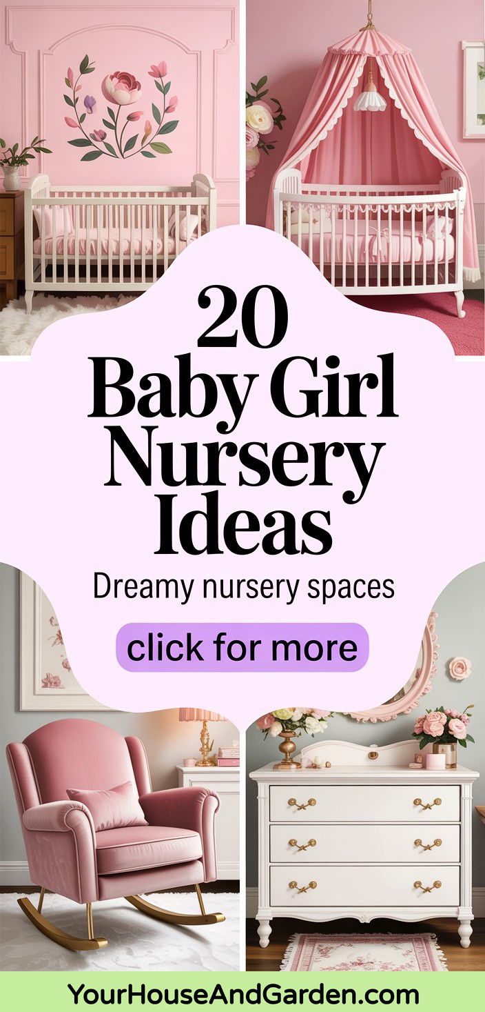 20 Enchanting Baby Girl Nursery Ideas for a Dreamy Retreat - 20 Enchanting Baby Girl Nursery Ideas for a Dreamy Retreat