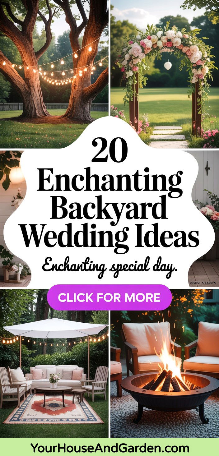 20 Enchanting Backyard Wedding Ideas for Your Special Day - 20 Enchanting Backyard Wedding Ideas for Your Special Day