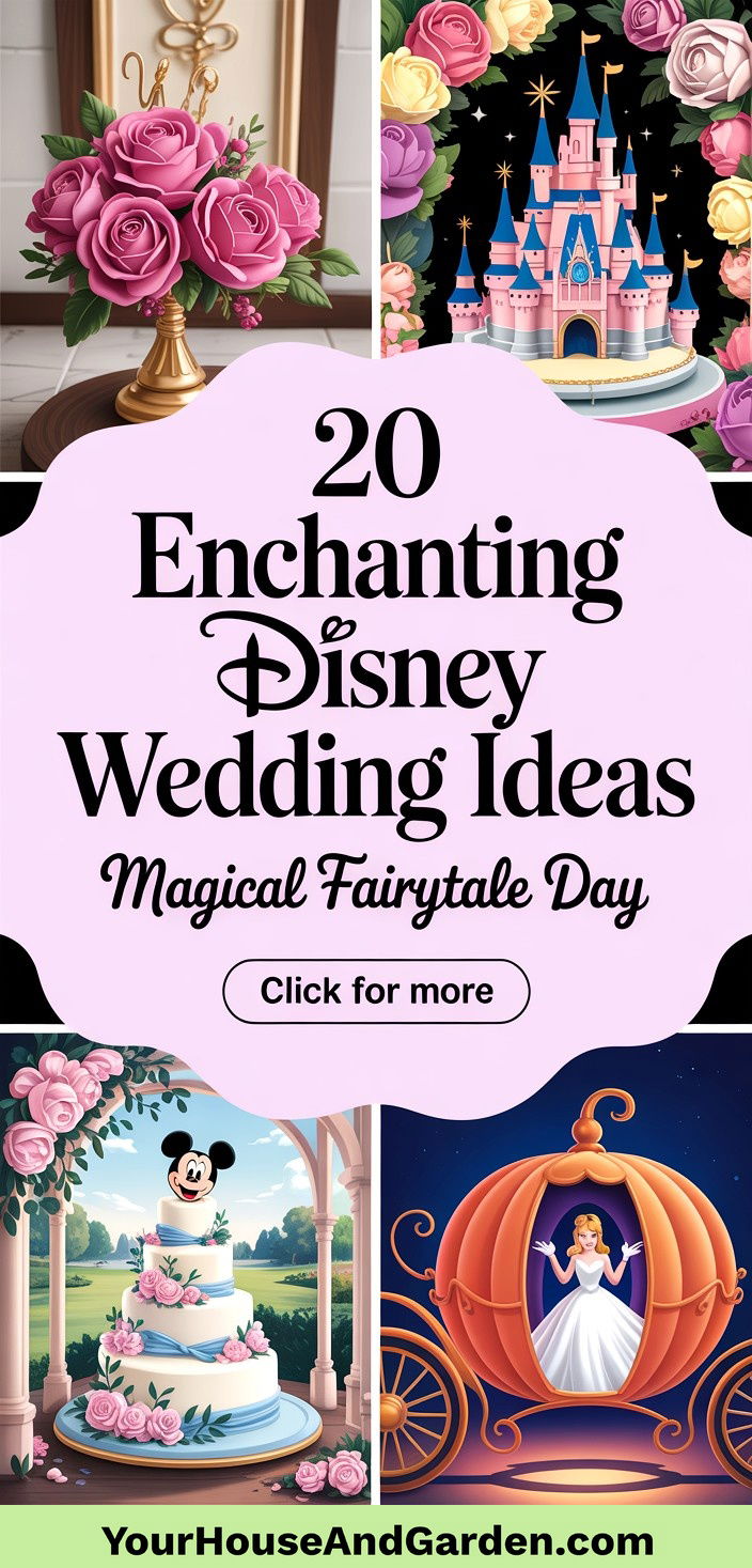 20 Enchanting Disney Wedding Ideas for Your Magical Fairytale Day - 20 Enchanting Disney Wedding Ideas for Your Magical Fairytale Day