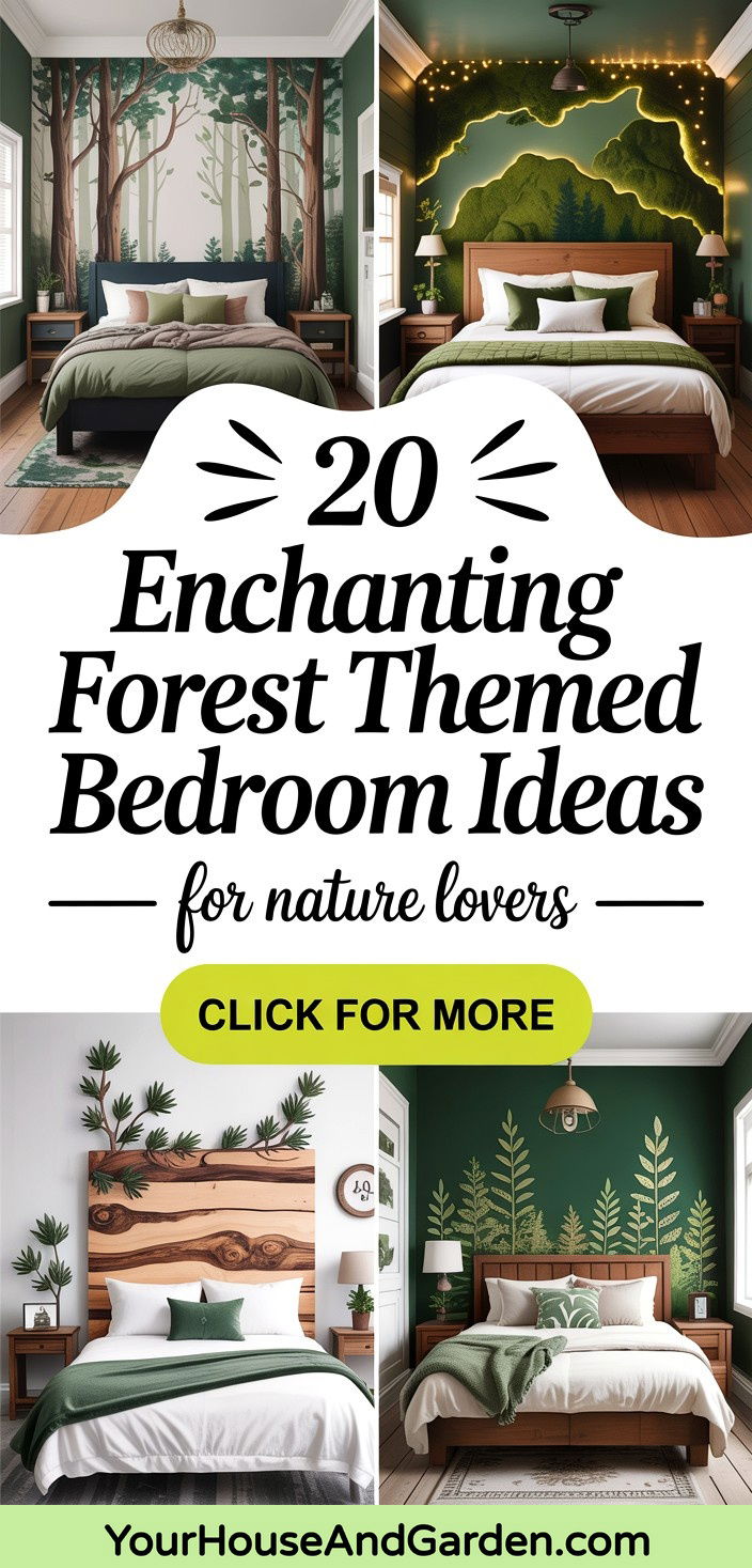 20 Enchanting Forest Themed Bedroom Ideas for Nature Lovers - 20 Enchanting Forest Themed Bedroom Ideas for Nature Lovers