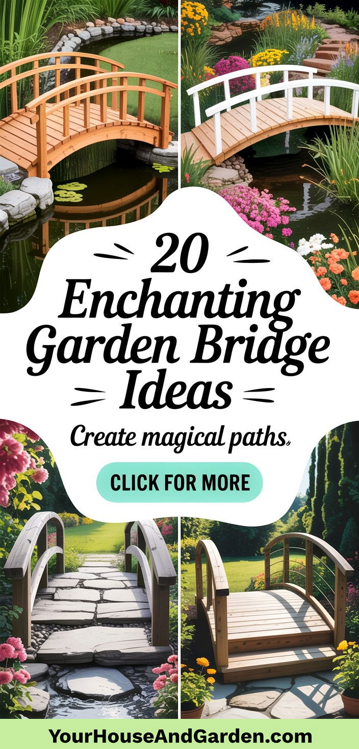 20 Enchanting Garden Bridge Ideas for Your Landscape - 20 Enchanting Garden Bridge Ideas for Your Landscape