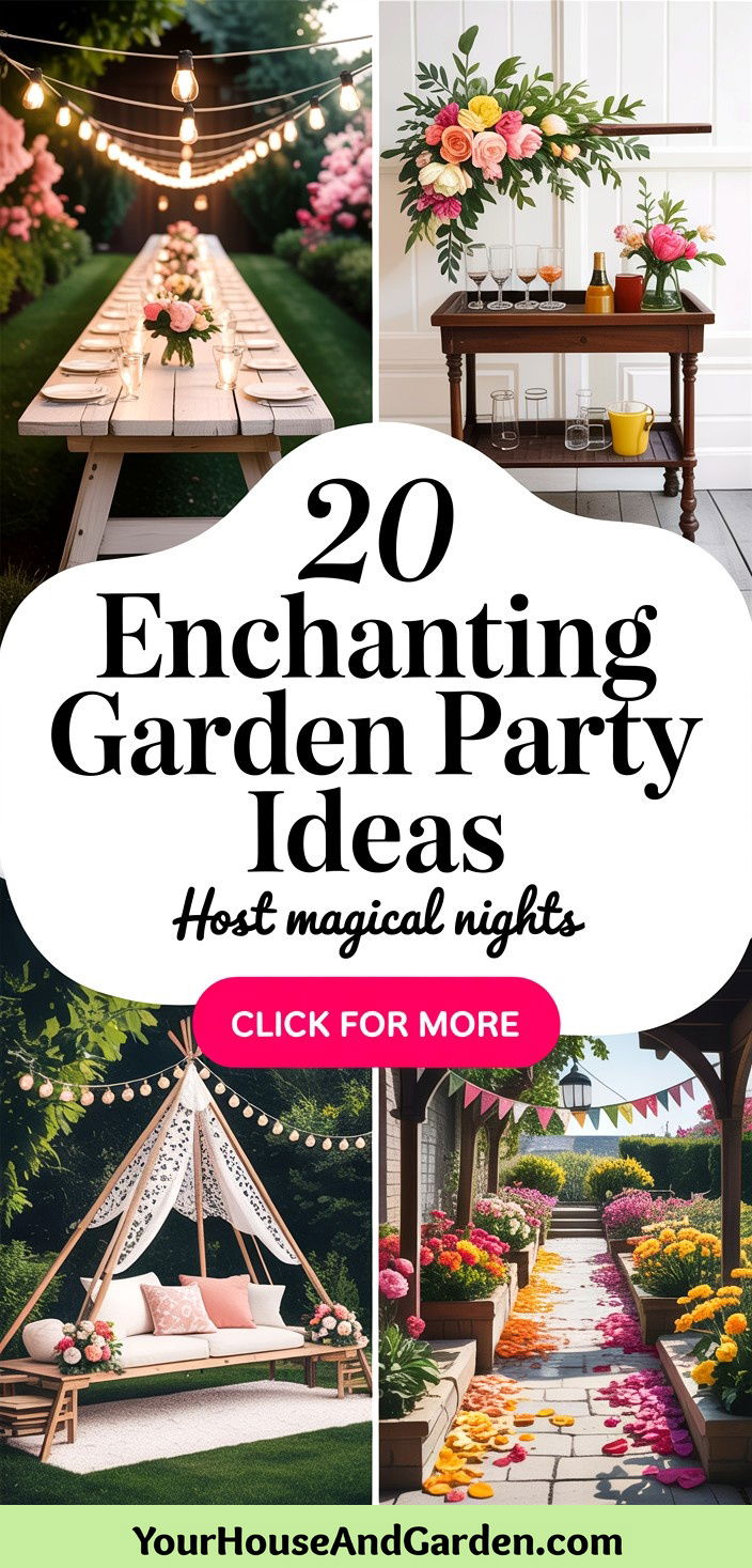 20 Enchanting Garden Party Ideas for Memorable Events - 20 Enchanting Garden Party Ideas for Memorable Events