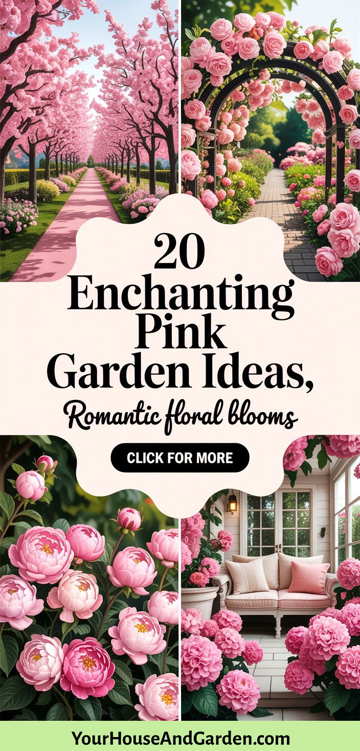 20 Enchanting Pink Garden Ideas for Romantic Blooms - 20 Enchanting Pink Garden Ideas for Romantic Blooms