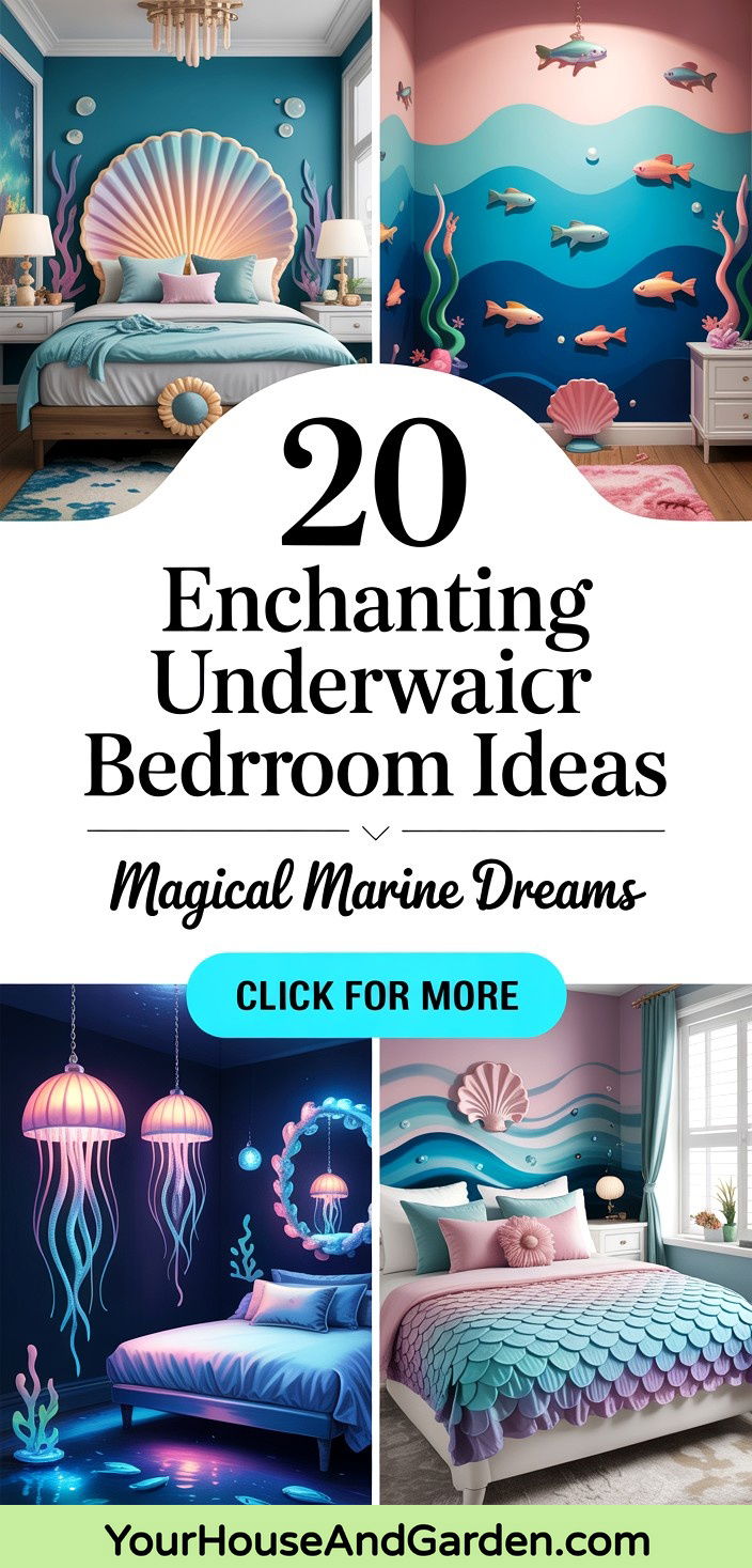 20 Enchanting Underwater Mermaid Bedroom Ideas for Kids - 20 Enchanting Underwater Mermaid Bedroom Ideas for Kids