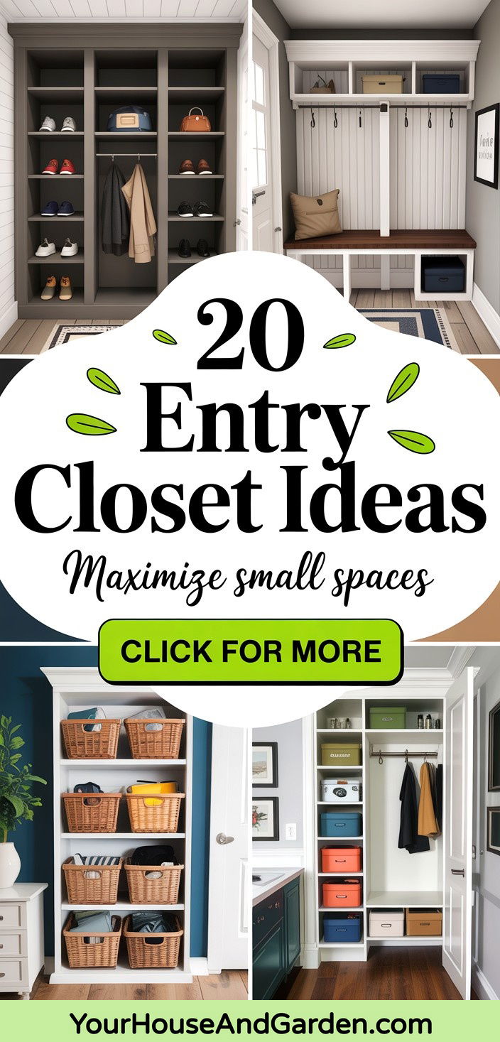 20 Entry Closet Ideas Maximize Your Entryway Storage