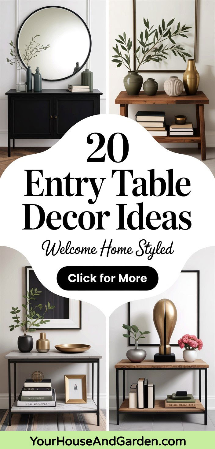 20 Entry Table Decor Ideas Welcoming Foyer Arrangements